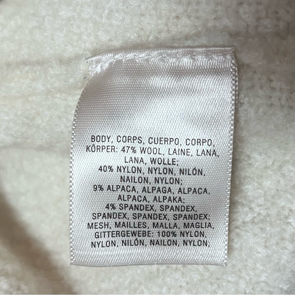 Knitted & Knotted Anthropologie Ballerina Wool Alpaca Ivory Pink Sweater Small - Picture 12 of 13